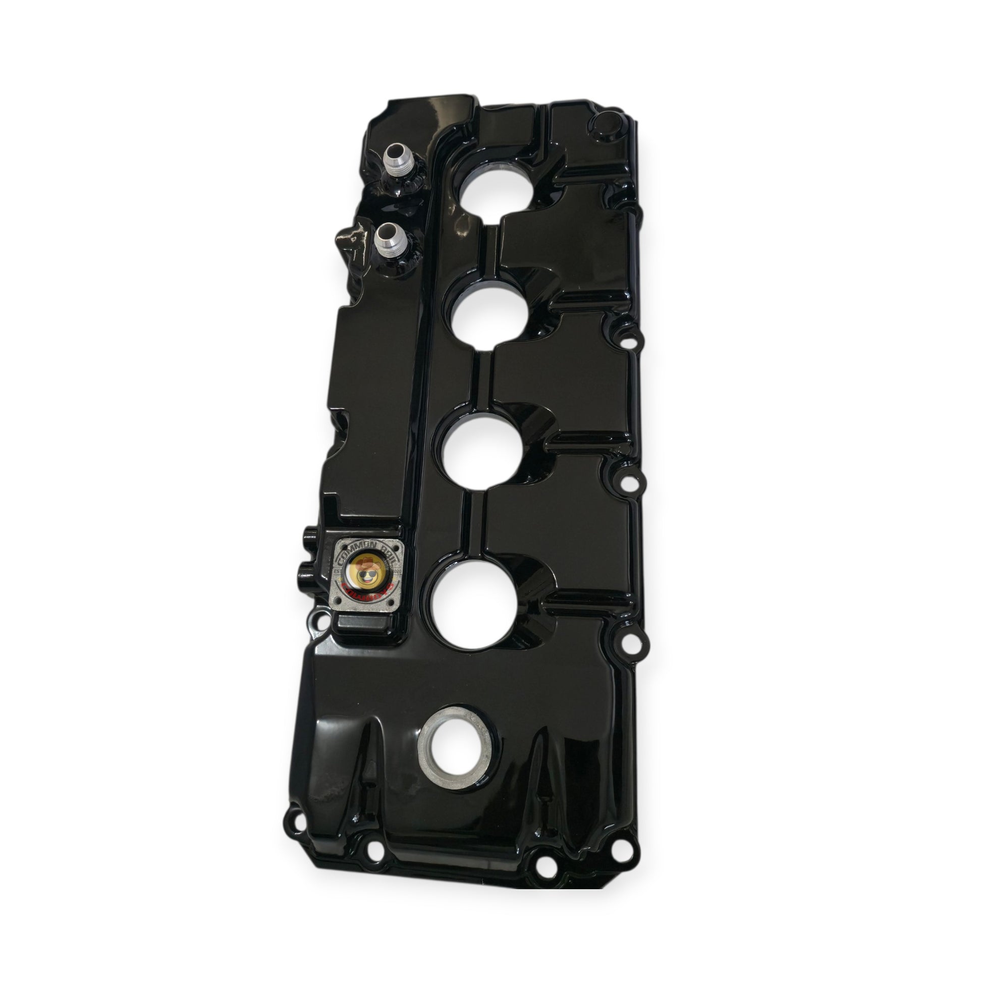 Aluminum rocker cover for Euro 4 4JJ1/4JJ3 engines, HPD Special Parts, with detailed metal finish and bolt holes visible.