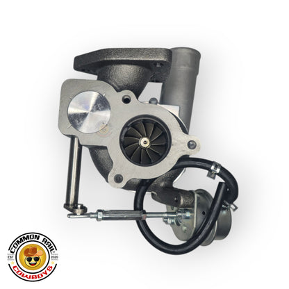 Flex R77 Pro 46mm Turbo for 1KD engine, bolt-on turbocharger with visible compressor wheel and turbine housing.