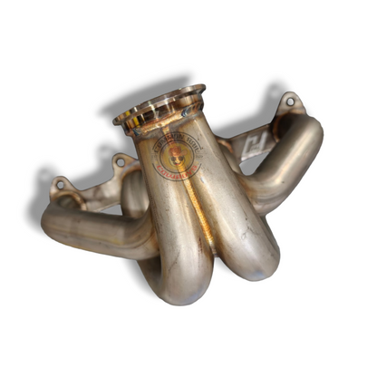 Stainless steel G25/G30 1KD exhaust manifold by PPRC with multiple ports and welds for diesel engine exhaust system.