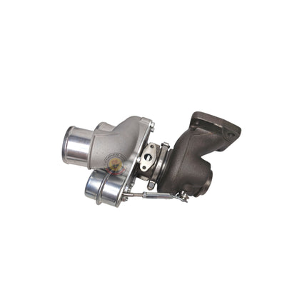 SAK Turbo 44mm turbocharger with metallic compressor housing and turbine wheel, designed for high-performance engine applications.