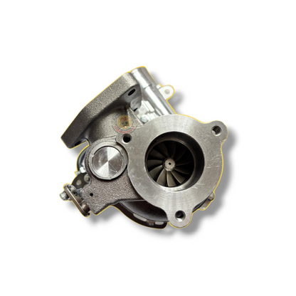 Common Rail Cowboys 1KD Boost 44mm Turbo for diesel engines, showing the compact turbocharger with metallic finish.