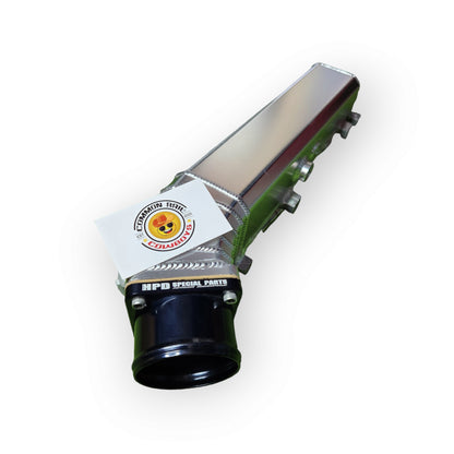 HPD Special Parts 1KD HPD Intake Manifold in lobster style, automotive intake manifold with distinctive design for engine performance.