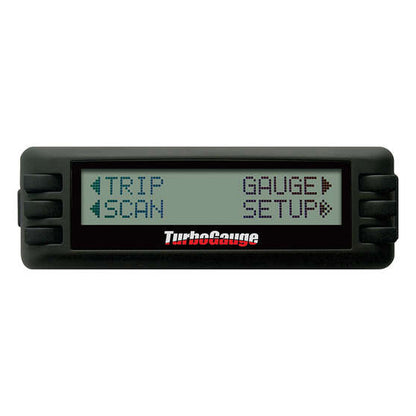 Turbogauge OBD2 scanner device with digital display and connection port for vehicle diagnostics and engine performance monitoring
