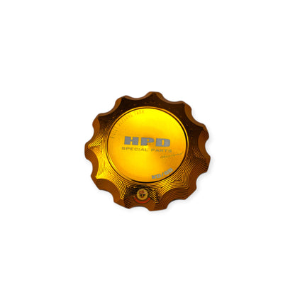 HPD 1KD & 1GD Coolant Reservoir Lid Cover from KD Bling Parts, featuring a stylish design for Toyota engine coolant reservoirs.