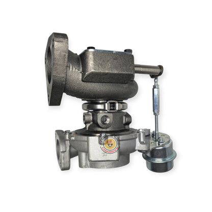 Flex 1GD 46mm Bolt-On Gated Turbo for 2015-2019 diesel engines, showing the turbocharger with mounting flange and gated wastegate.