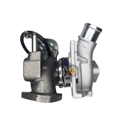 Flex DuraTorq P4AT Flex Pro 41mm bolt-on turbo for Ford and Mazda 2.2L models, with visible turbine housing and compressor wheel.