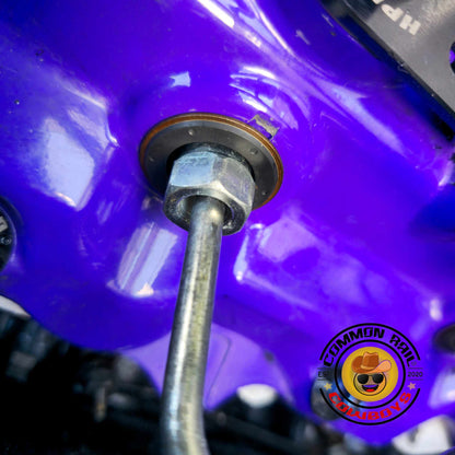 Injector pipe seals for 1KD aluminium rocker covers by Common Rail Cowboys, showing close-up of the durable rocker cover seals.