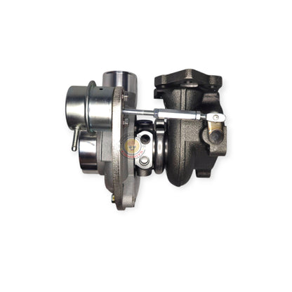 Flex Turbo Kits Flex Mini F55 Low-Mount Kit for N70 Hilux 1KD engine, showing turbo components and mounting hardware.