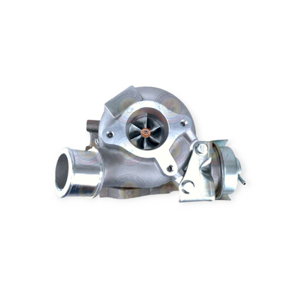 4N15 44mm Turbo for Triton 2.4L diesel engine, featuring compact design and metallic finish, by Common Rail Cowboys.