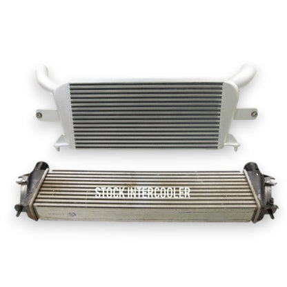 High Performance Diesel D-Max & MUX front mount intercooler for 3.0L 4JJ1-TCX engine, showing the sleek intercooler design.