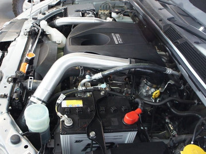High Performance Diesel intercooler kit for Isuzu D-Max and MUX 2012-2016, showing the sleek intercooler with hoses and fittings.