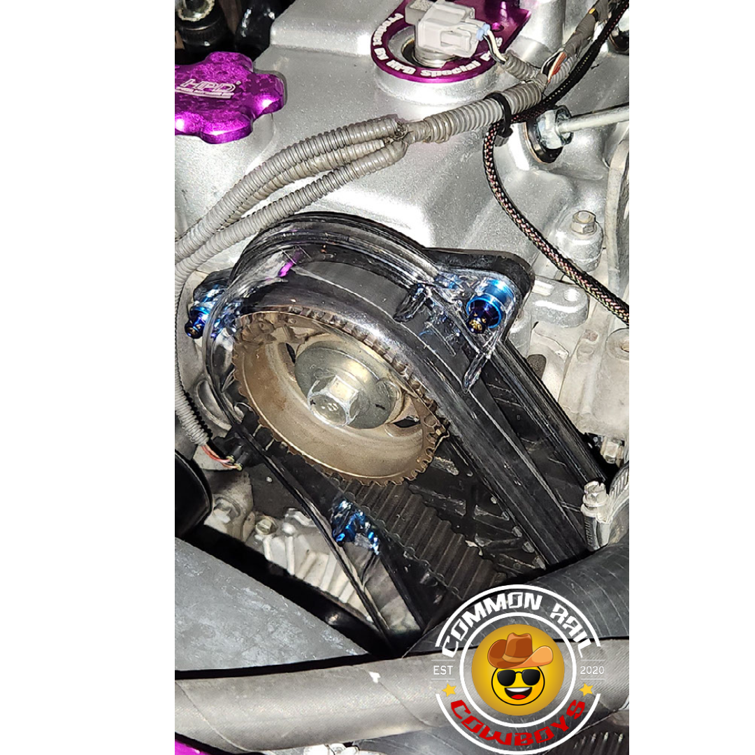 1KD Clear Timing Belt Cover - Common Rail Cowboys