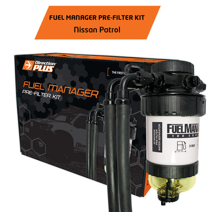 Direction Plus GU Patrol ZD30 Fuel Manager Pre Filter kit with durable fuel filtration components for improved engine performance.