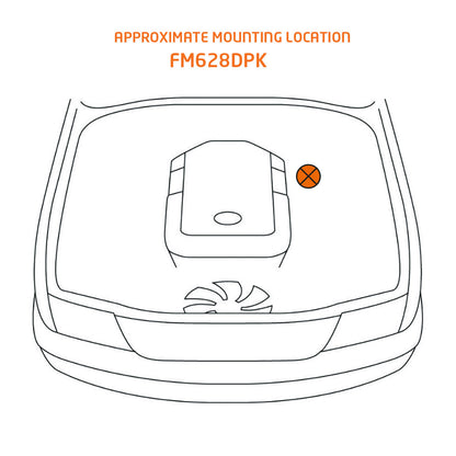 Direction Plus fuel manager kit for Fortuner and N80 Hilux, showing the pre-filter kit mounted in the engine bay.