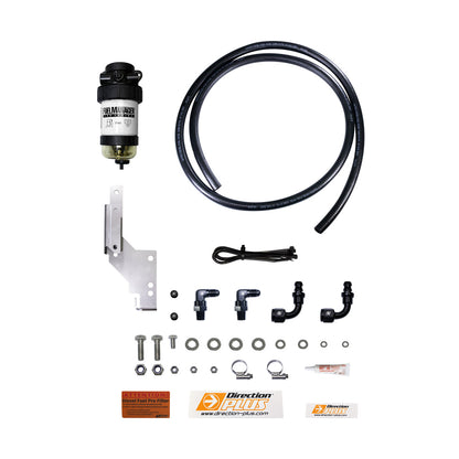 Direction Plus DMAX MUX BT50 4JJ3 Fuel Manager FM645DPK pre-filter kit for 2020 and later diesel vehicles, includes filter components.