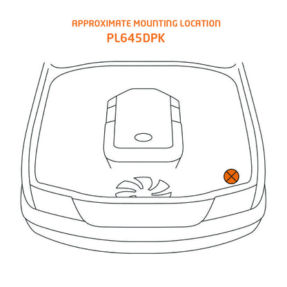 Direction Plus BT50 Pre-Filter with in-cab alarm mounted in preline kit for 2020 and later Nissan Navara vehicles.