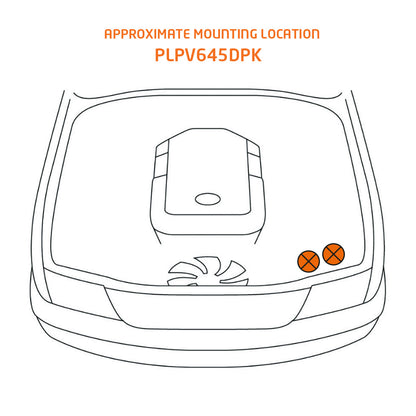 Direction Plus 4JJ3 pre-filter and catch can with in-cab water alarm, mounted in a vehicle, part of the PreLine dual filter kit.